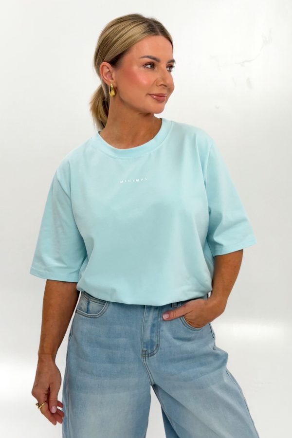 T-SHIRT MINIMAL BABY BLUE
